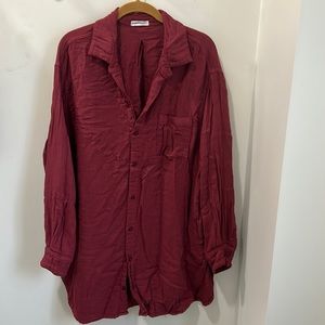 CP Shades X Free People Marella Double Cloth Button Down